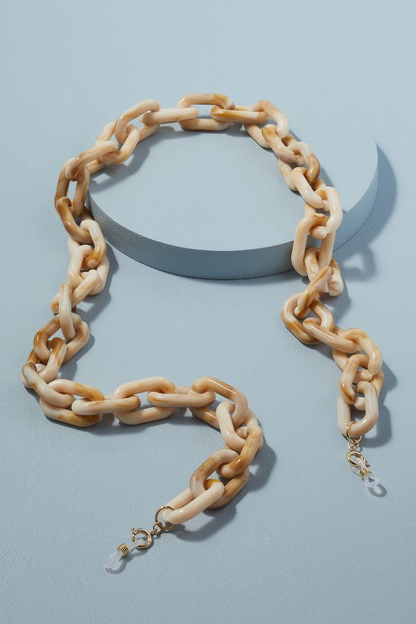 Anthropologie Resin Face Mask Chain
