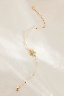 By Anthropologie Himmlisches Grünes Stein Armband