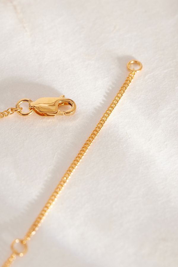 Slide View: 3: Rachel Jackson Gold-Plated Initial Monogram Pendant Necklace