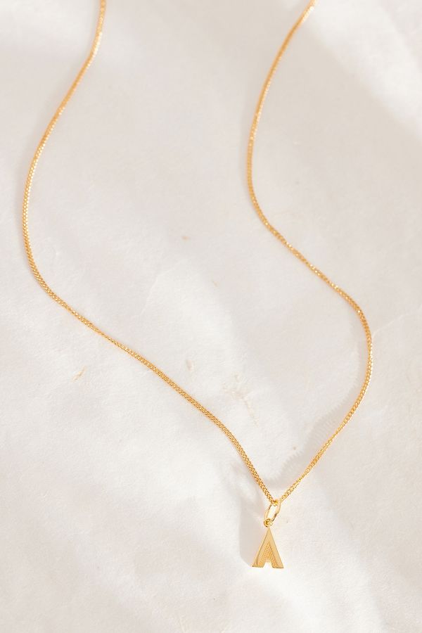 Slide View: 1: Rachel Jackson Gold-Plated Initial Monogram Pendant Necklace