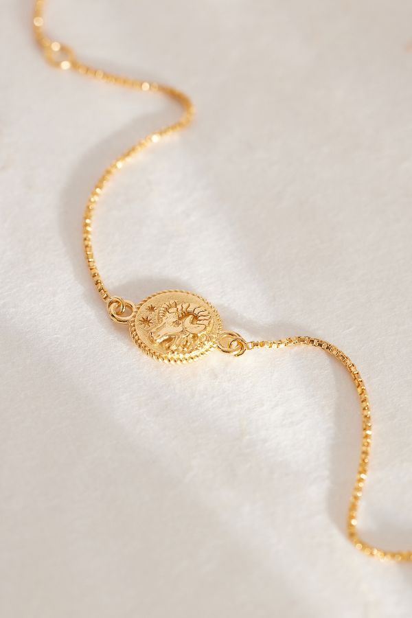 Slide View: 2: Rachel Jackson Gold-Plated Zodiac Mini Art Coin Bracelet