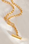 Thumbnail View 2: Rachel Jackson Gold-Plated Statement Hardware T-Bar Necklace