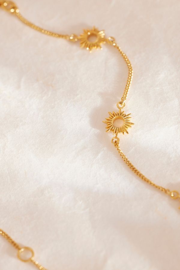 Slide View: 4: Rachel Jackson Gold-Plated Mini Eternal Sun Bracelet