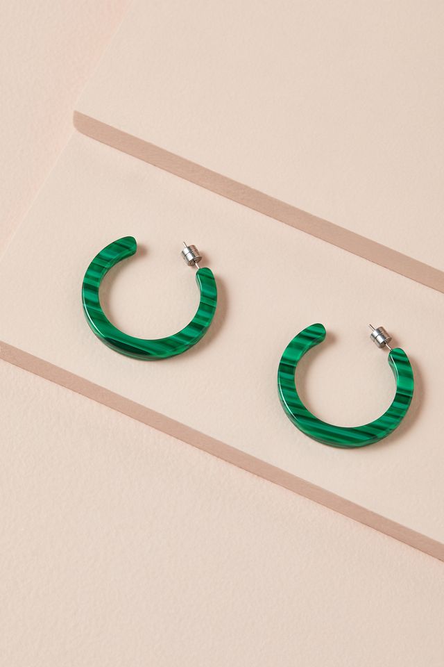 Machete Midi Hoop Earrings Anthropologie UK