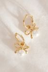 Thumbnail View 1: Pearl Bow Drop Earrings