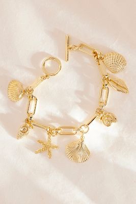 Bracciale con Ciondolo a Conchiglia Mista