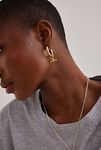 Thumbnail View 3: Tilly Sveaas Gold-Plated T-Bar Hoop Earrings