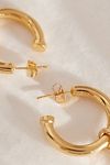 Thumbnail View 5: Tilly Sveaas Gold-Plated Large T-Bar Hoop Earrings