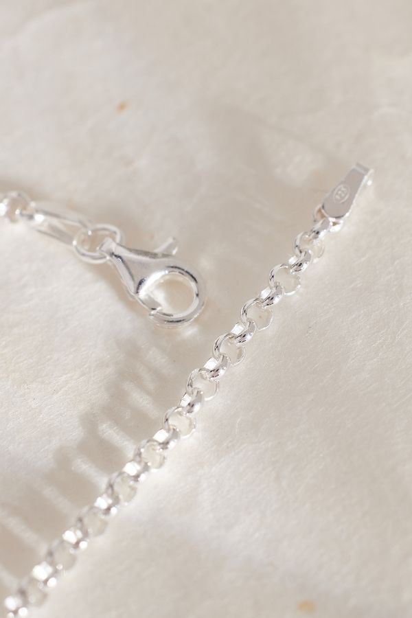 Slide View: 4: Tilly Sveaas Sterling Silver Small T-Bar Chain Necklace