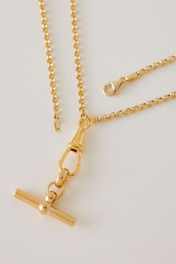 Slide View: 2: Tilly Sveaas Clipt Belcher T-Bar Necklace