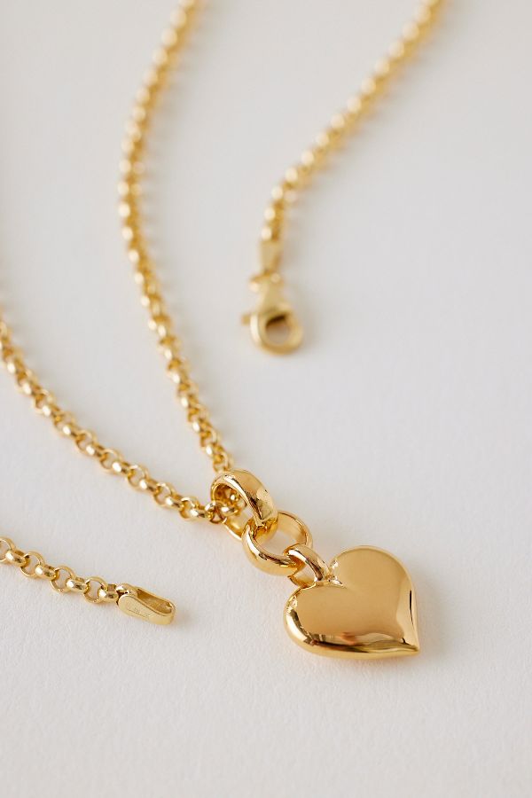 Slide View: 2: Tilly Sveaas Small Heart Chain Necklace