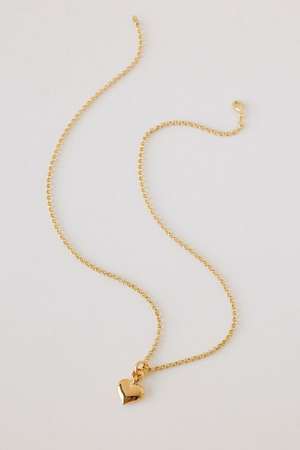 Slide View: 1: Tilly Sveaas Small Heart Chain Necklace