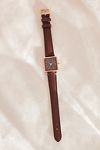 Thumbnail View 2: Rosefield Boxy XS Burgundy Leather Wrist Watch