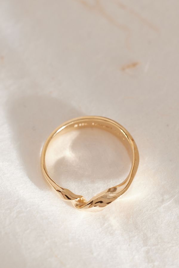 Slide View: 3: Daisy London Estée Lalonde Gold-Plattierter Flow Ring