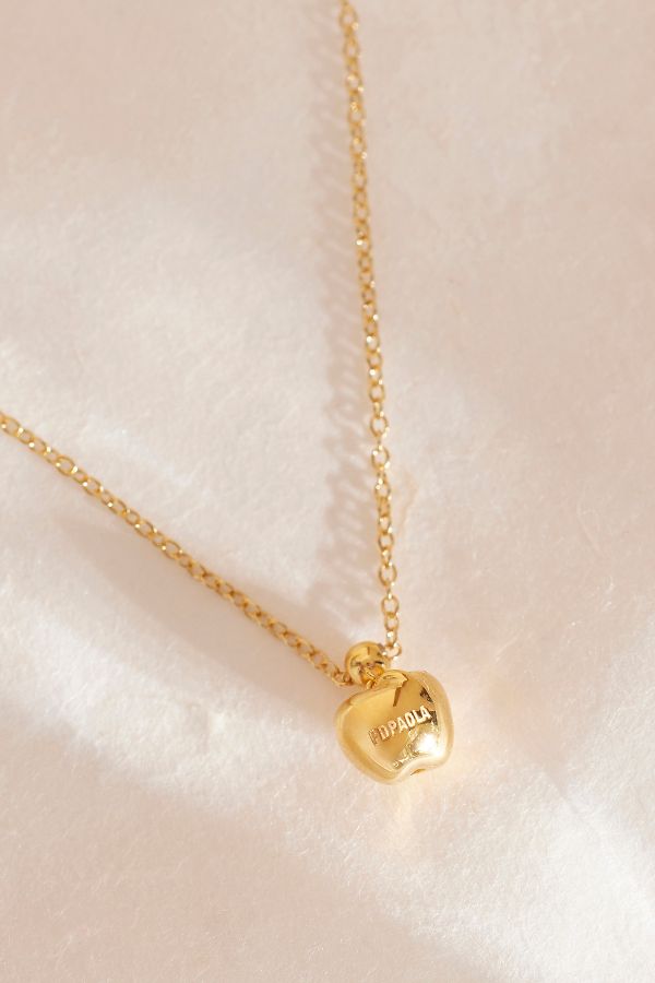 Slide View: 1: PDPAOLA Gold-Plated Apple Charm