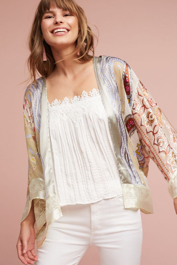 Paisley Patchwork Kimono Anthropologie