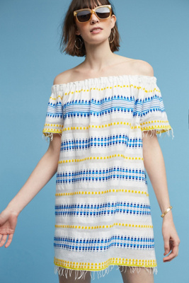 anthropologie fringe dress