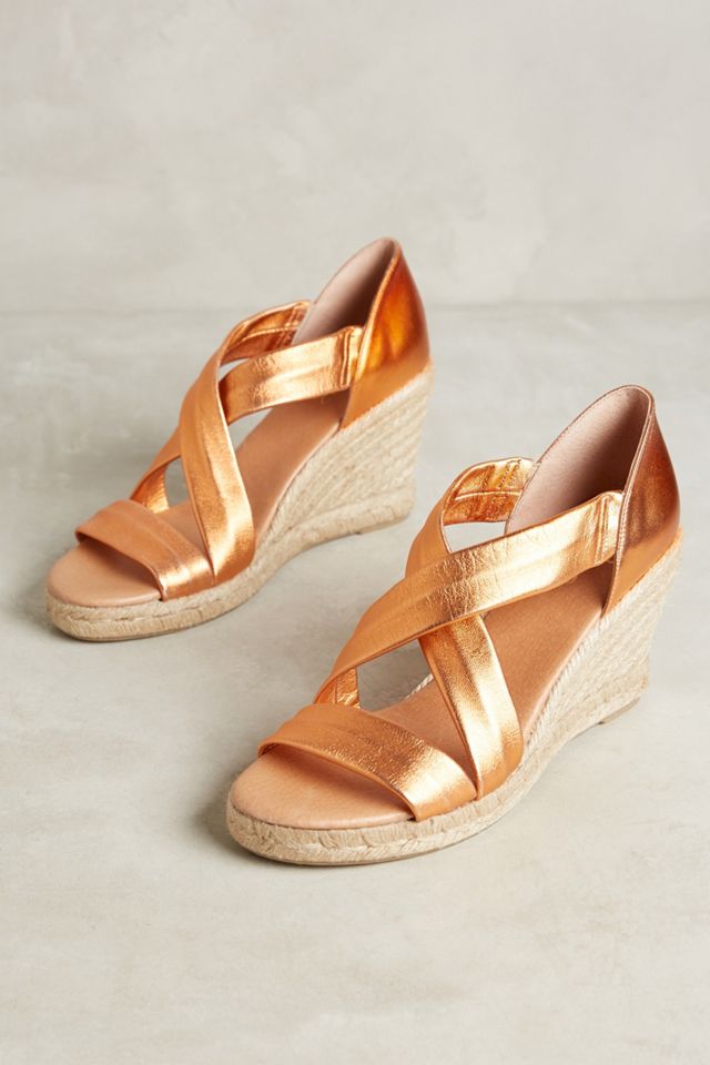 metallic espadrilles