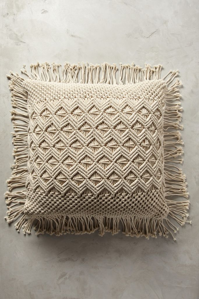 Fringed Diendra Floor Pillow Anthropologie