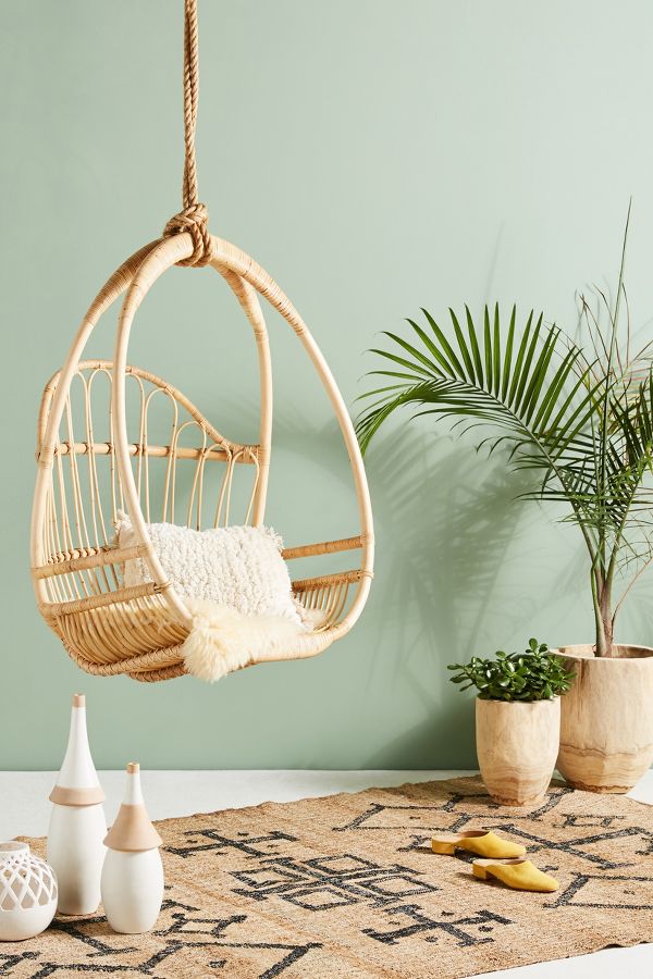 Marthe Woven Hanging Chair Anthropologie Uk