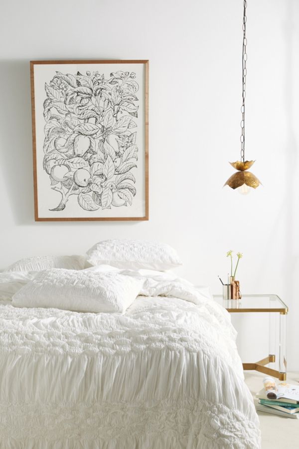 Ruched Dulcimer Duvet Cover Anthropologie