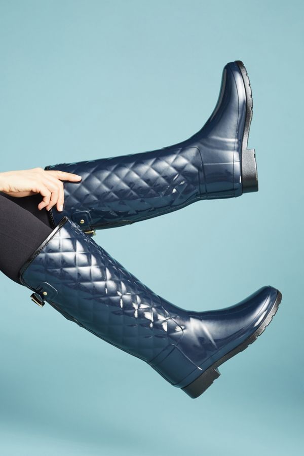 Hunter Quilted Rain Boots Anthropologie