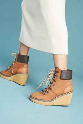 see by chloe wedge booties