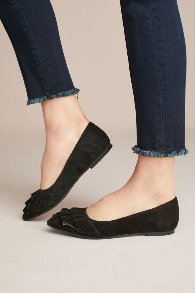 Seychelles Downstage Ruffled Flats Anthropologie
