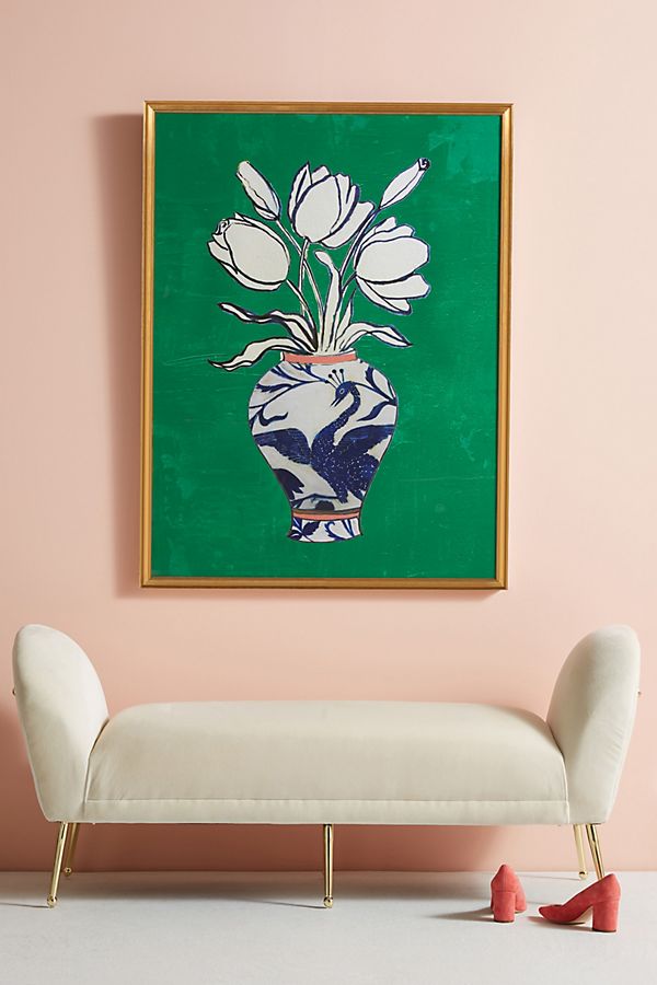 Slide View: 1: Flowers In A Vase Wall Art