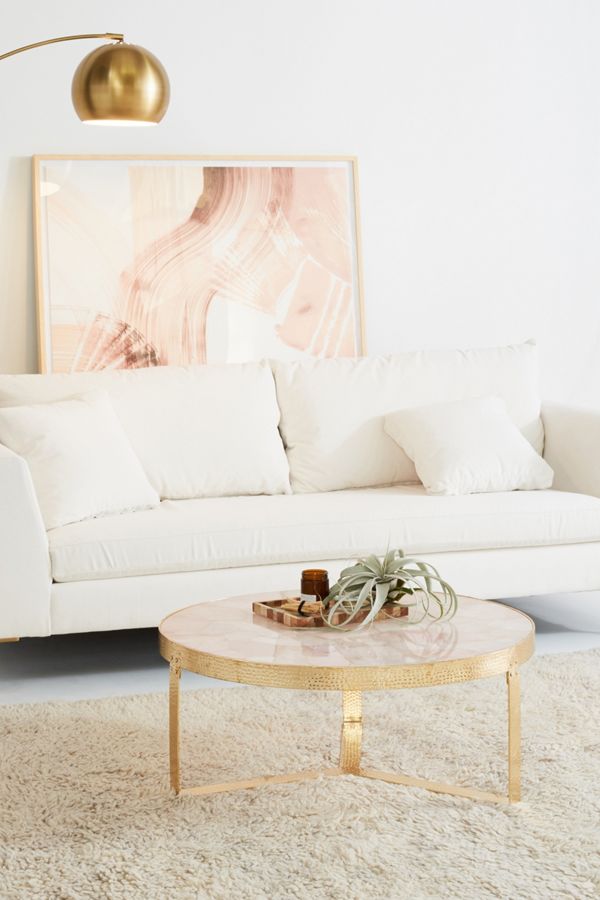 Pink Quartz Lirit Coffee Table | Anthropologie