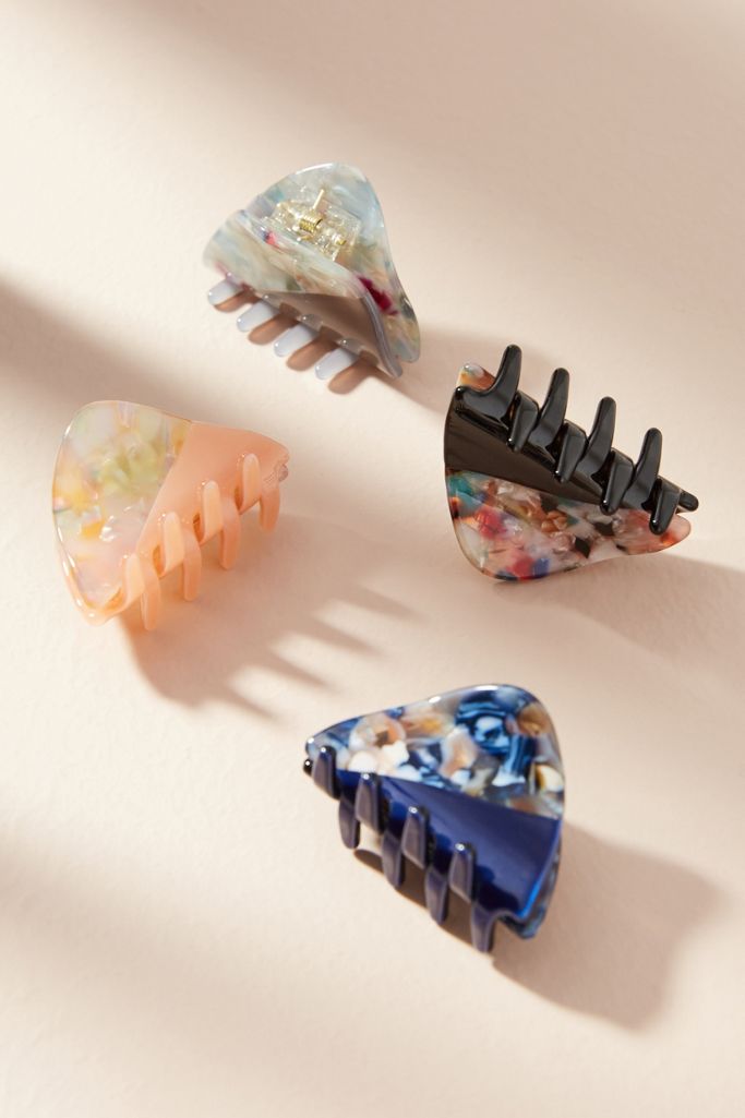 Triangle Tortoise Hair Clip Set | Anthropologie