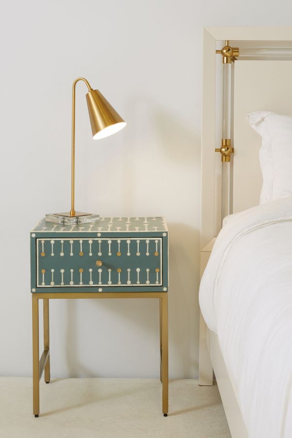 Circle Inlay Bedside Table Anthropologie Uk