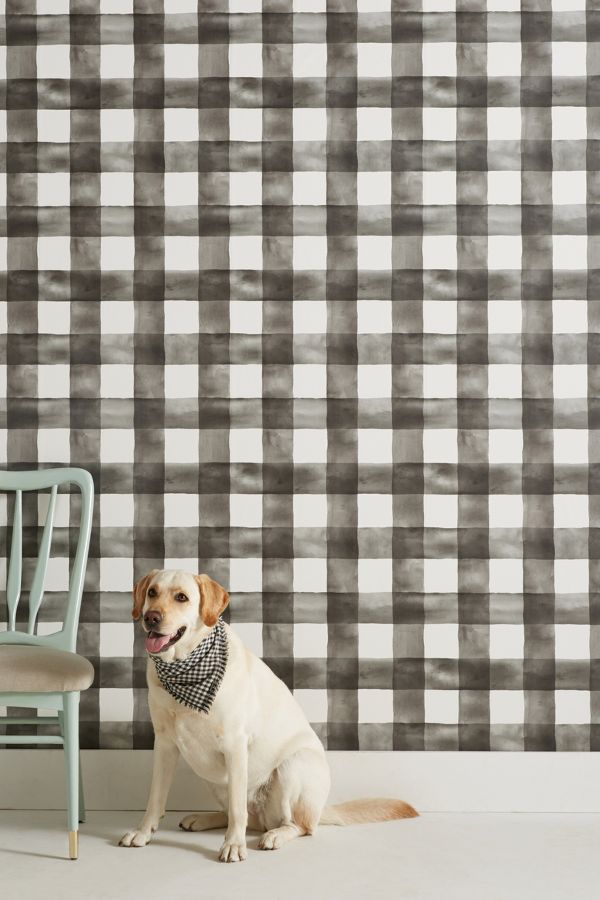 Magnolia Home Watercolor Check Wallpaper