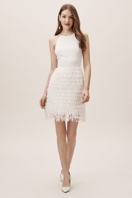 anthropologie fringe dress