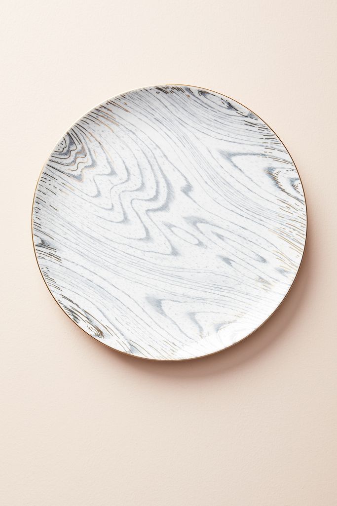 Woodgrain Dinner Plate | Anthropologie