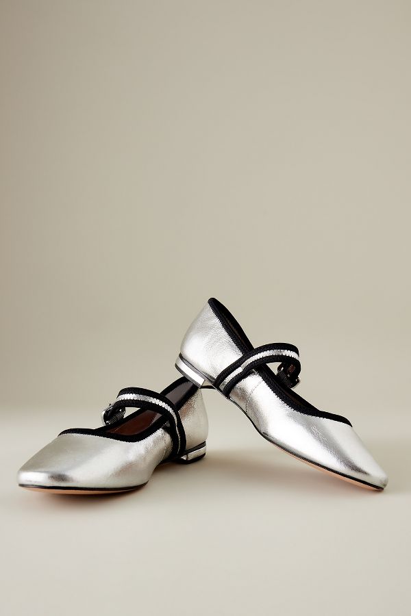 Slide View: 4: Maeve Mary Jane Flat Pumps