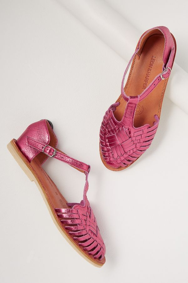 leon and harper woven flats