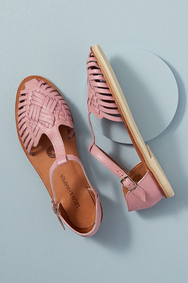 leon and harper woven flats