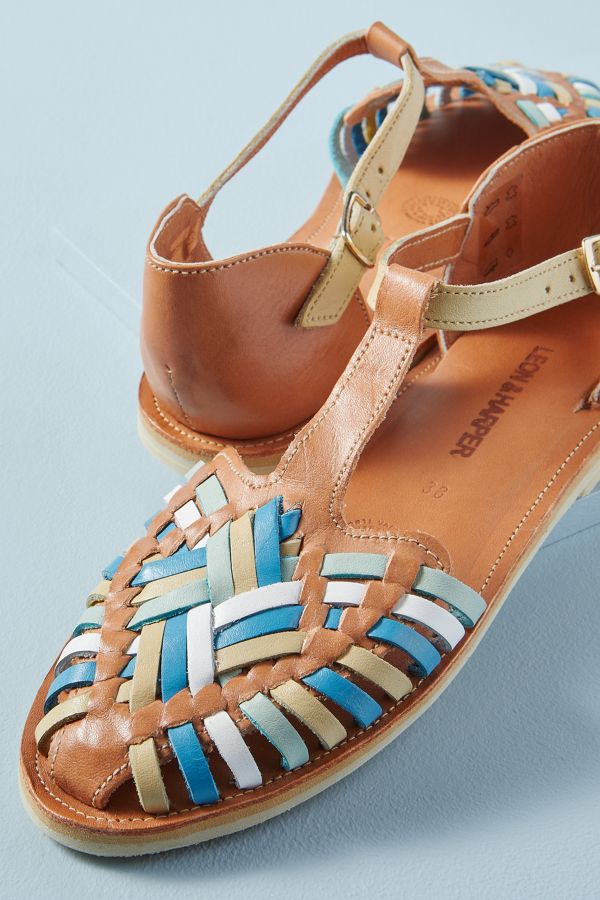 leon and harper woven flats