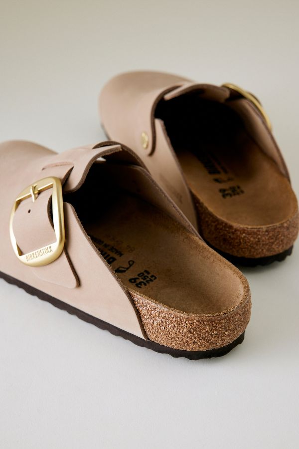 Slide View: 3: Birkenstock Big Buckle Leather Clogs