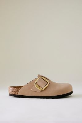 Zuecos de Cuero con Hebilla Grande Birkenstock