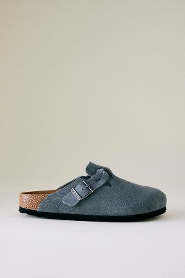 Birkenstock Boston Braided Suede Clogs