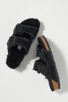 birkenstock sheepskin sandals