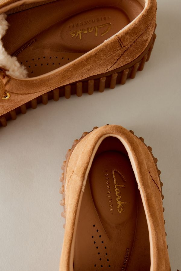 Slide View: 3: Chaussures Clarks Torhill Bee en peau de mouton