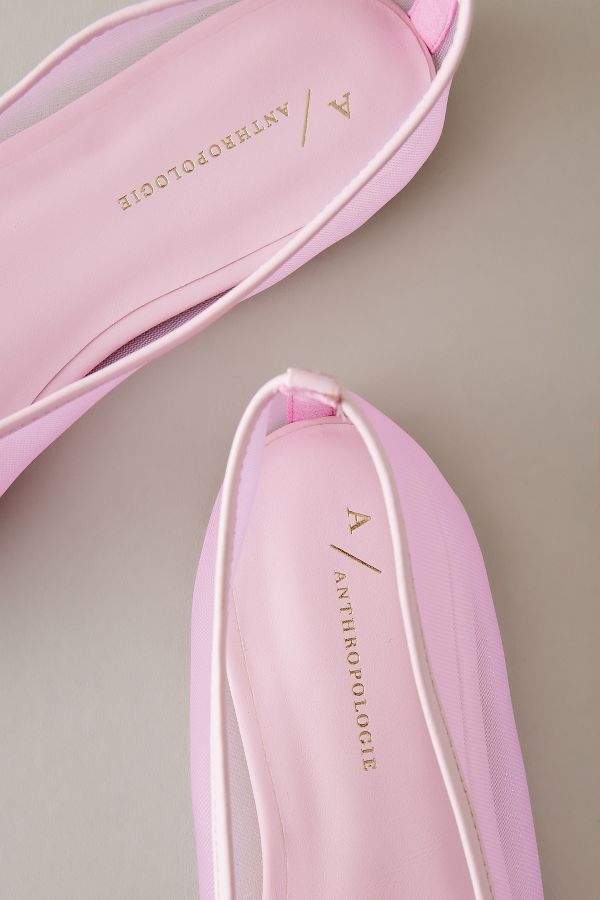 Slide View: 3: By Anthropologie Ballerinas mit Netzstoff