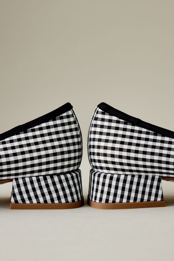 Slide View: 4: Bibi Lou Gingham Ballerinas