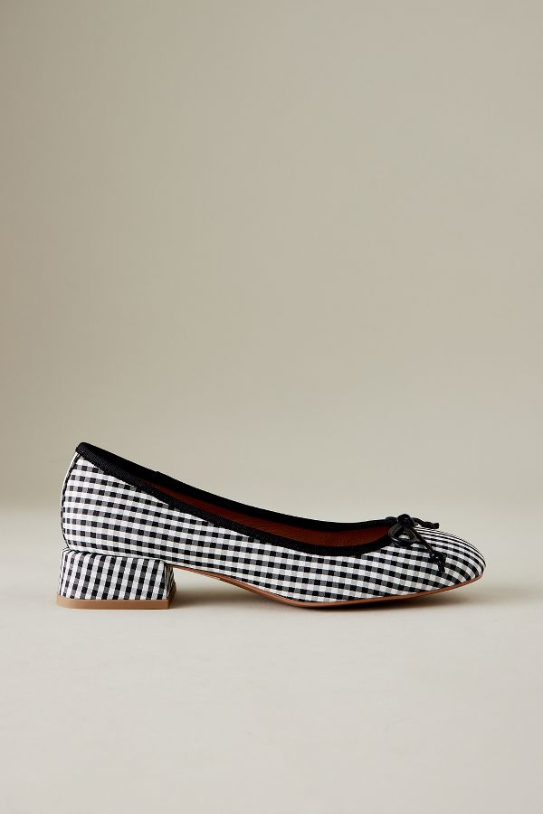 Slide View: 1: Bibi Lou Gingham Ballerinas