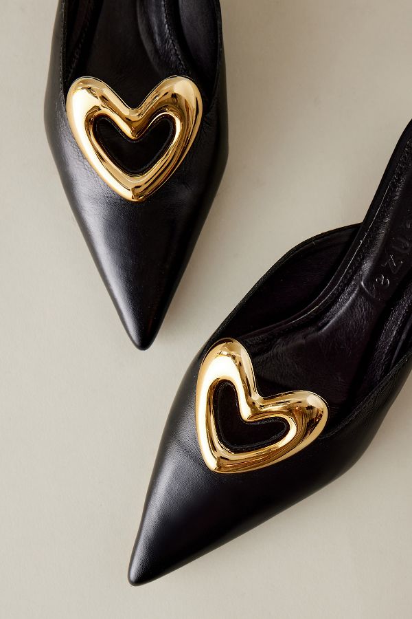 Slide View: 2: Maeve Heart Mule Heels