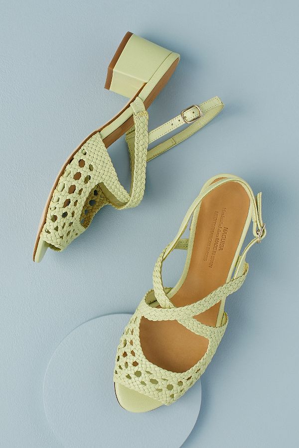 Naguisa Cross-Strap Heeled Sandals | Anthropologie UK