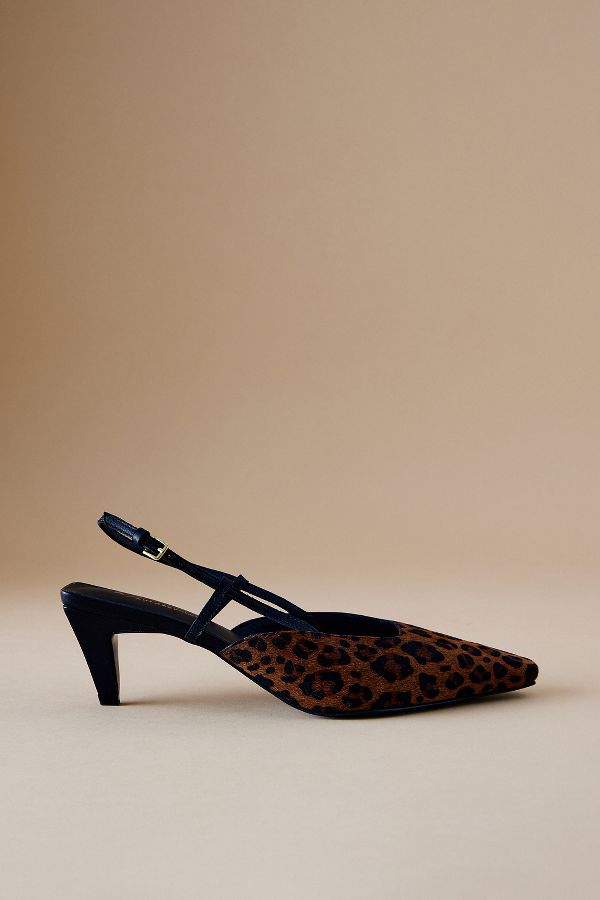 Slide View: 1: By Anthropologie Pointed-Toe Slingback Heels